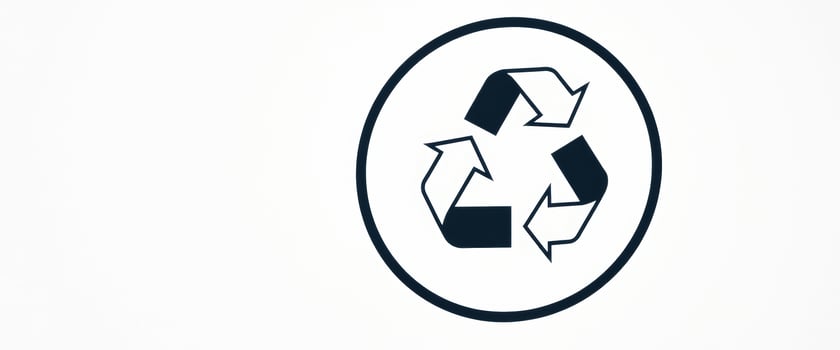 Recycle Symbol in Circle photo