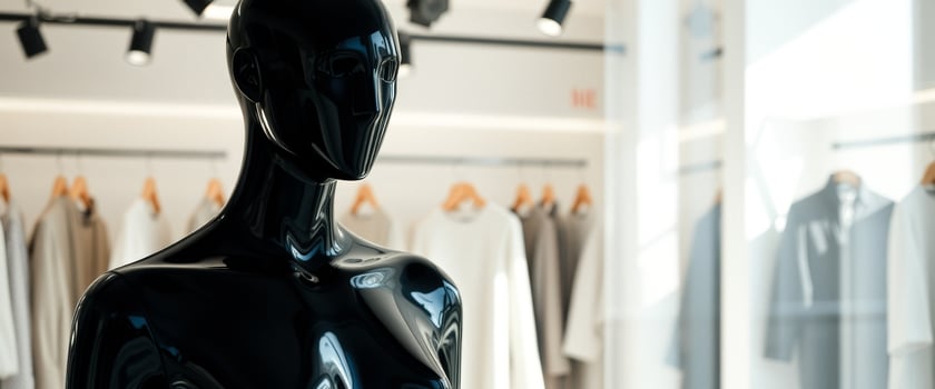 Black Mannequin In A Clothing Store photo