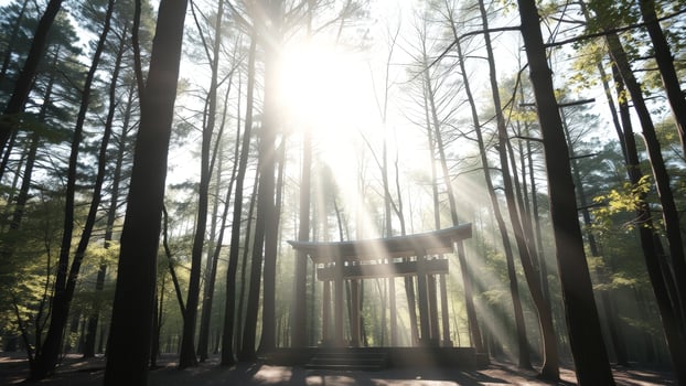Sunbeams in the Woods photo