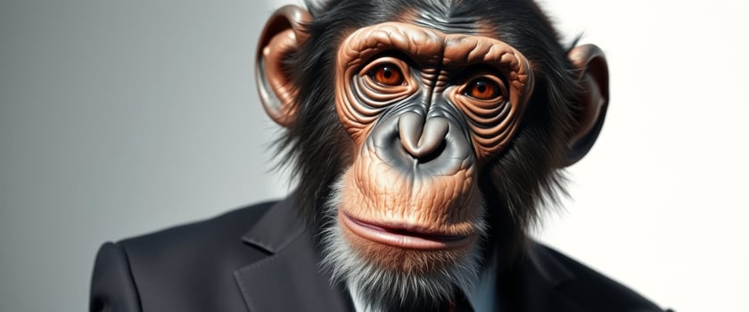 Chimpanzee in a Suit photo