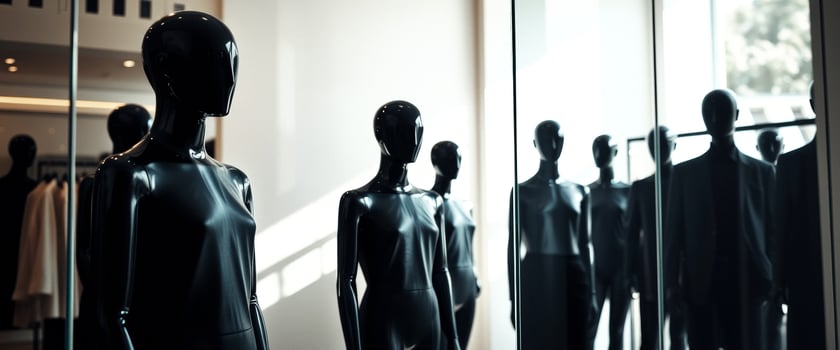Mannequins in a shop window photo