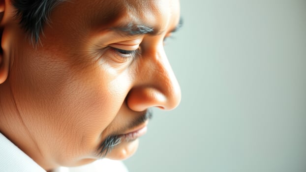 Close up of a Man's Face photo