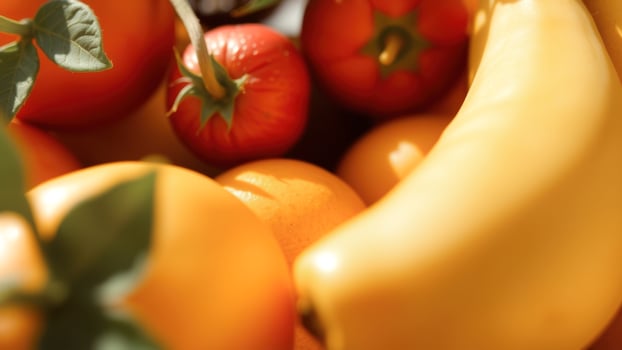 Closeup of Fresh Fruits photo