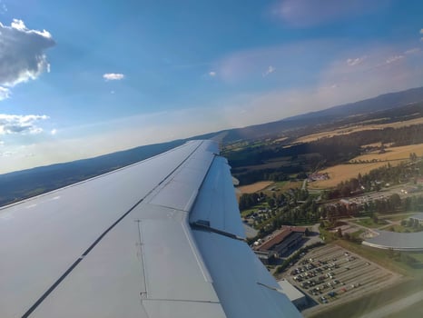 Panaramic view from the plane ,airplena photo