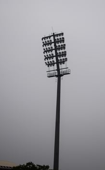 Cricket stadium flood lights poles at Delhi, India, Cricket Stadium Lights photo