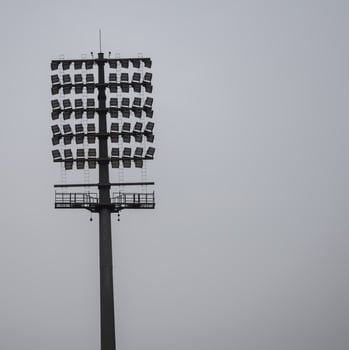 Cricket stadium flood lights poles at Delhi, India, Cricket Stadium Lights photo