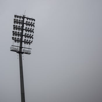 Cricket stadium flood lights poles at Delhi, India, Cricket Stadium Lights photo