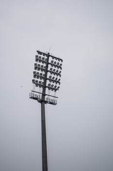 Cricket stadium flood lights poles at Delhi, India, Cricket Stadium Lights photo