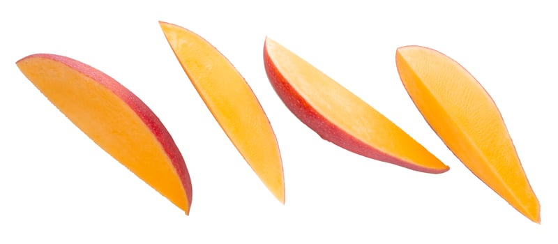 Mango fruit isolated on a white background photo