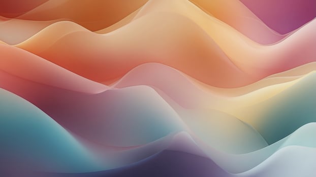 Abstract gradient of colors blending harmoniously. photo