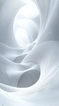 Abstract White Curved Lines and Shapes photo