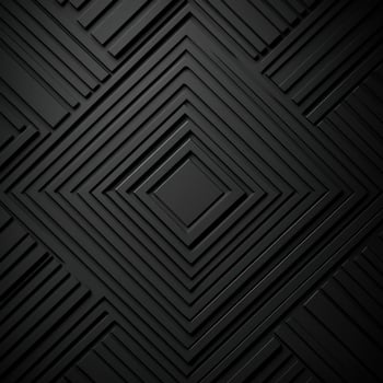 Abstract Black Geometric Pattern with a Central Diamond Shape photo