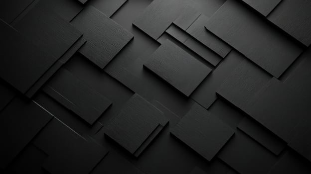 Abstract Black Geometric Shapes with Texture photo
