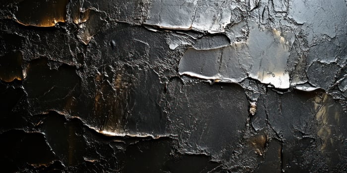 Abstract Black and Gold Textured Surface photo