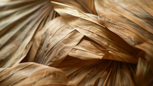 Dried palm leaves pattern which has withered or lacks water botanical background photo