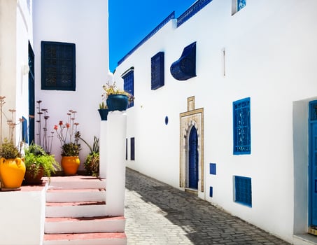 Sidi Bou Said. La Gulett, Tunisia photo