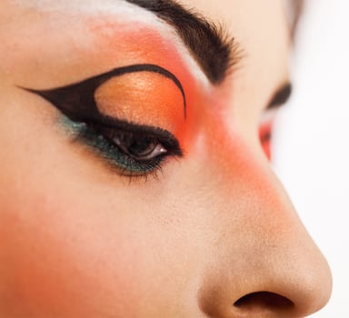 Eye make up. close up photo