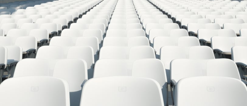 Rows of White Seats photo