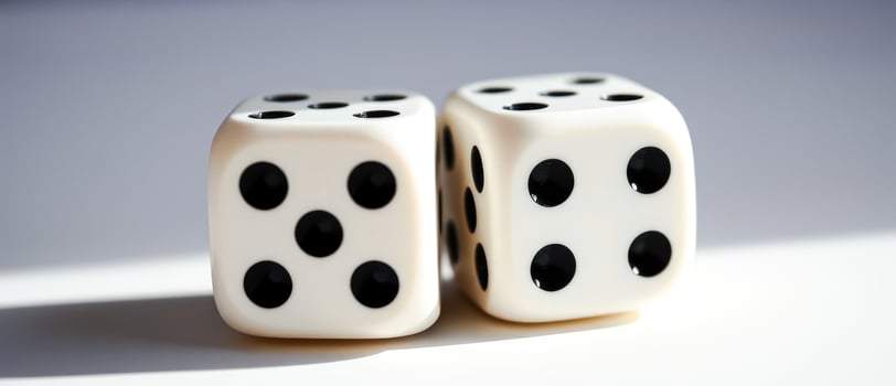 Closeup of Two Dice photo