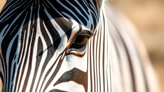 Close-up of Zebra Eye photo