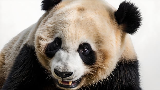 Close up Portrait of a Majestic Giant Panda Bear photo