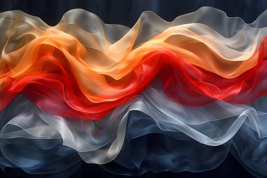 Abstract Colorful Wavy Fabric Textures Modern Art Design for Print, Poster, Backgrounds photo