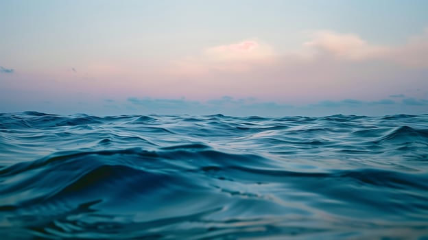 Crystal clear sea water at sunset photo