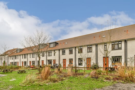 A row of houses photo