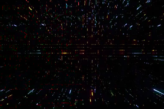 Classic VHS Glitch Overlay Texture on Black Background For Visual Effect photo