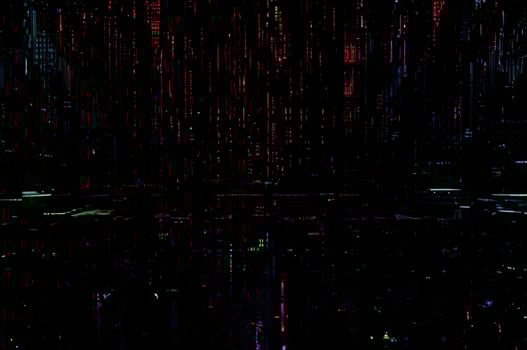 Classic VHS Glitch Overlay Texture on Black Background For Visual Effect photo