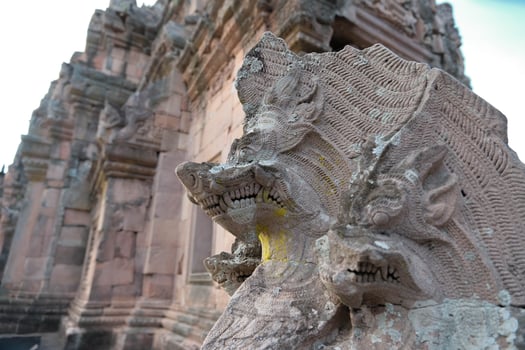 Khmer Architecture Prasat Hin Phanom Rung, Buriram Thailand. photo