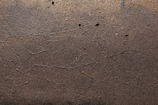 Stones on Wet Sand Beach - Top View photo