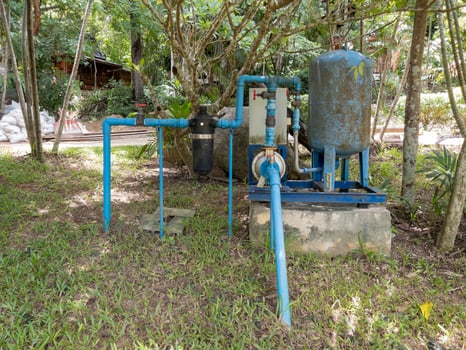The small water filtration system. photo