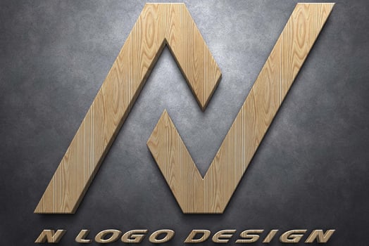 Print creative modern color full mockup logo design photo