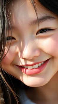 Close Up Portrait of a Young Woman Smiling photo