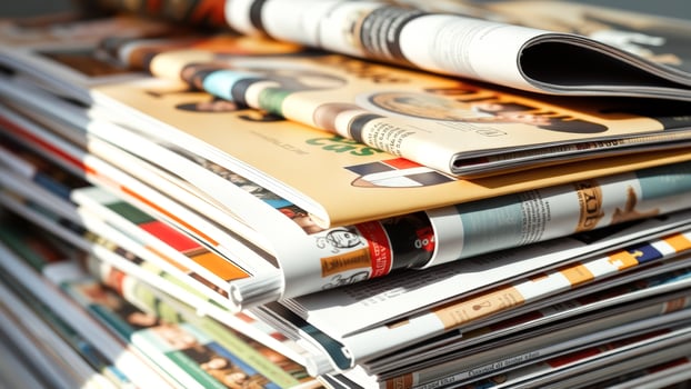 Stack of Magazines photo