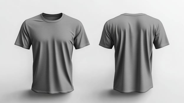 Blank gray short sleeve t-shirt mockup photo