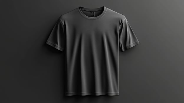 Blank gray short sleeve t-shirt mockup photo