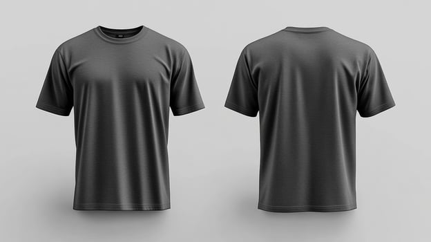 Blank gray short sleeve t-shirt mockup photo