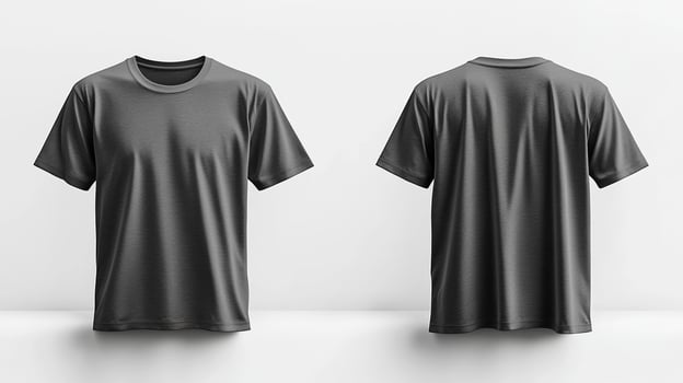Blank gray short sleeve t-shirt mockup photo