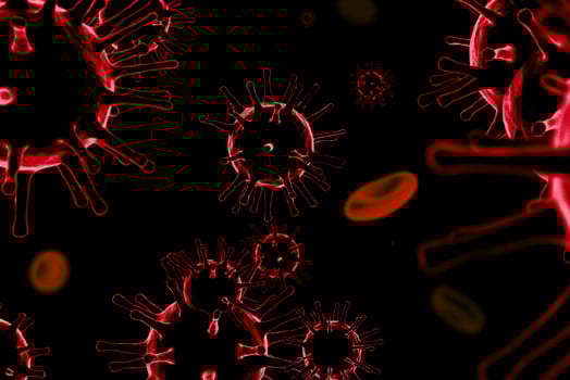 3D illustration of corona virus photo