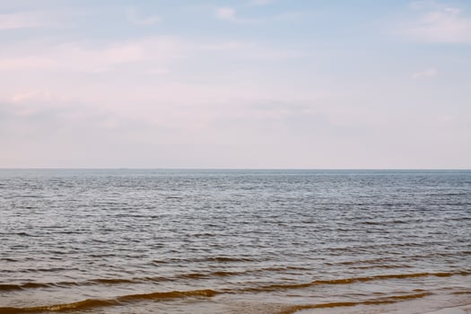 Baltic Sea coast on a windy spring day. Jurmala, Latvia. photo