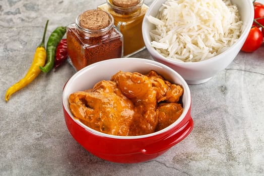 Indian cuisine - chicken butter masala photo