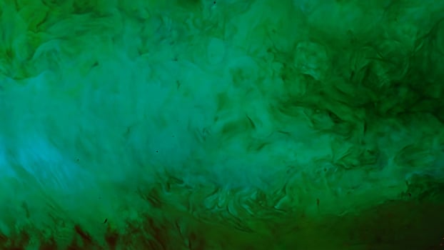 Dark Green Water with Ink and Oil Drops - Abstract Matte Texture Background photo