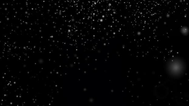 Snowfall Against Black Background photo