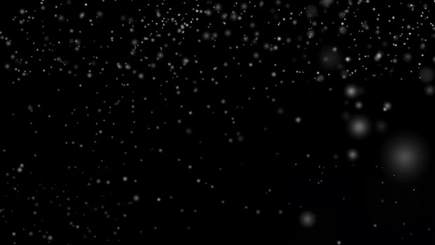 Snowfall Against Black Background photo