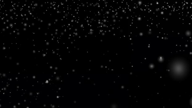 Snowfall Against Black Background photo