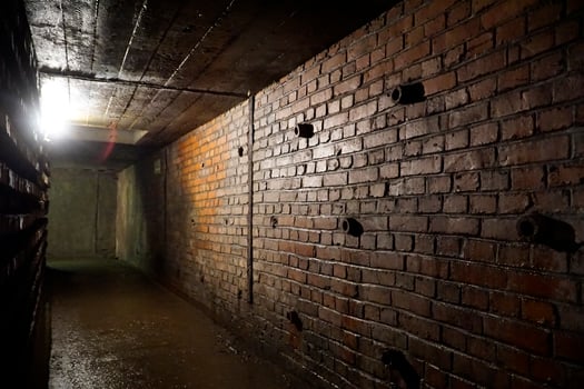 Ludwikowice Klodzkie, Poland - August 10th, 2024 - Underground tunnels at Nazi Germany Nobel AG dynamite factory photo