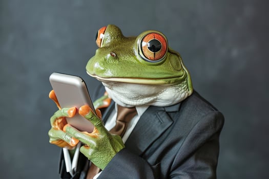 Elegant Frog Dressed for Success photo