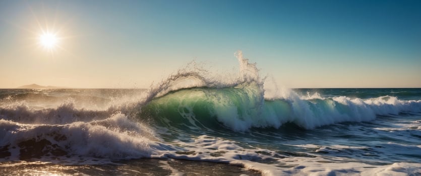 Seashore of Pacific ocean on very windy day. photo